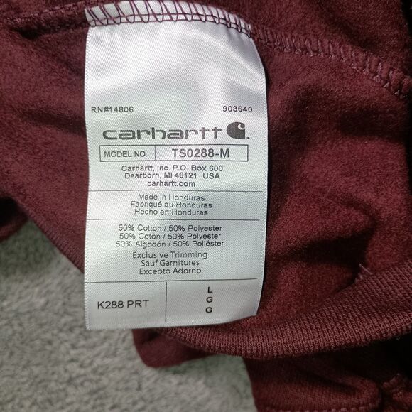 Carhartt K288-B86 Loose Fit Midweight Logo Sleeve Graphic Hoodie Jacket Large L - Picture 7 of 16